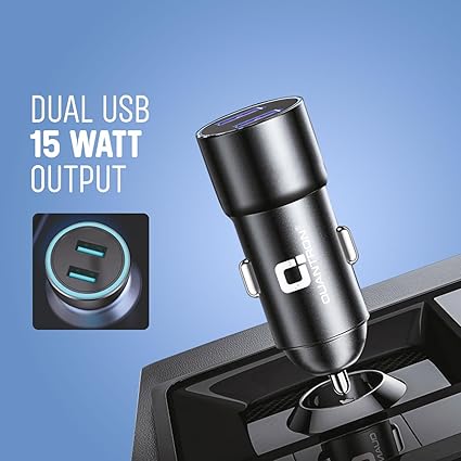 Quantron 15W Car charger-with Type C cable 1 Year Warranty