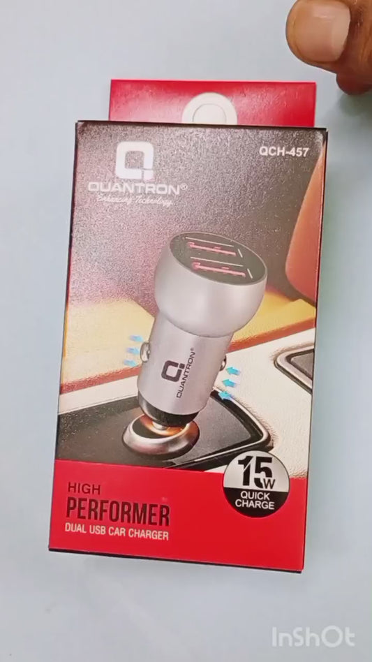Quantron 15W Car charger-with Type C cable 1 Year Warranty